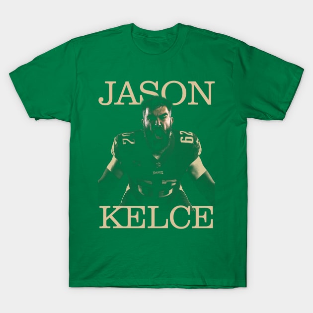 Jason Kelce (VINTAGE LOOK) T-Shirt by Royasaquotshop